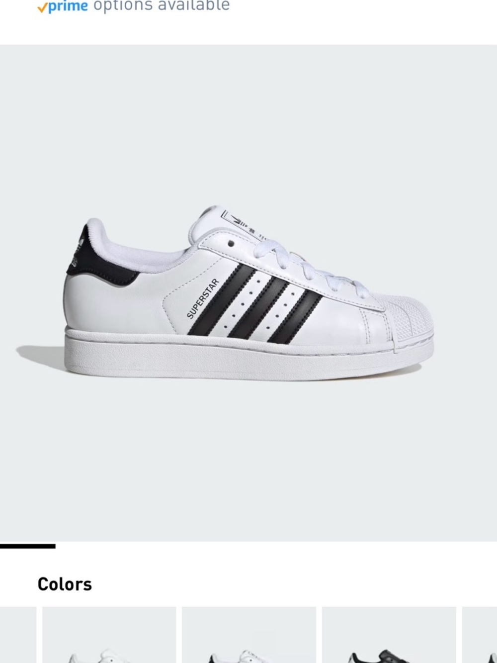 adidas SUPERSTAR II • White and Black Low-Top Sneakers